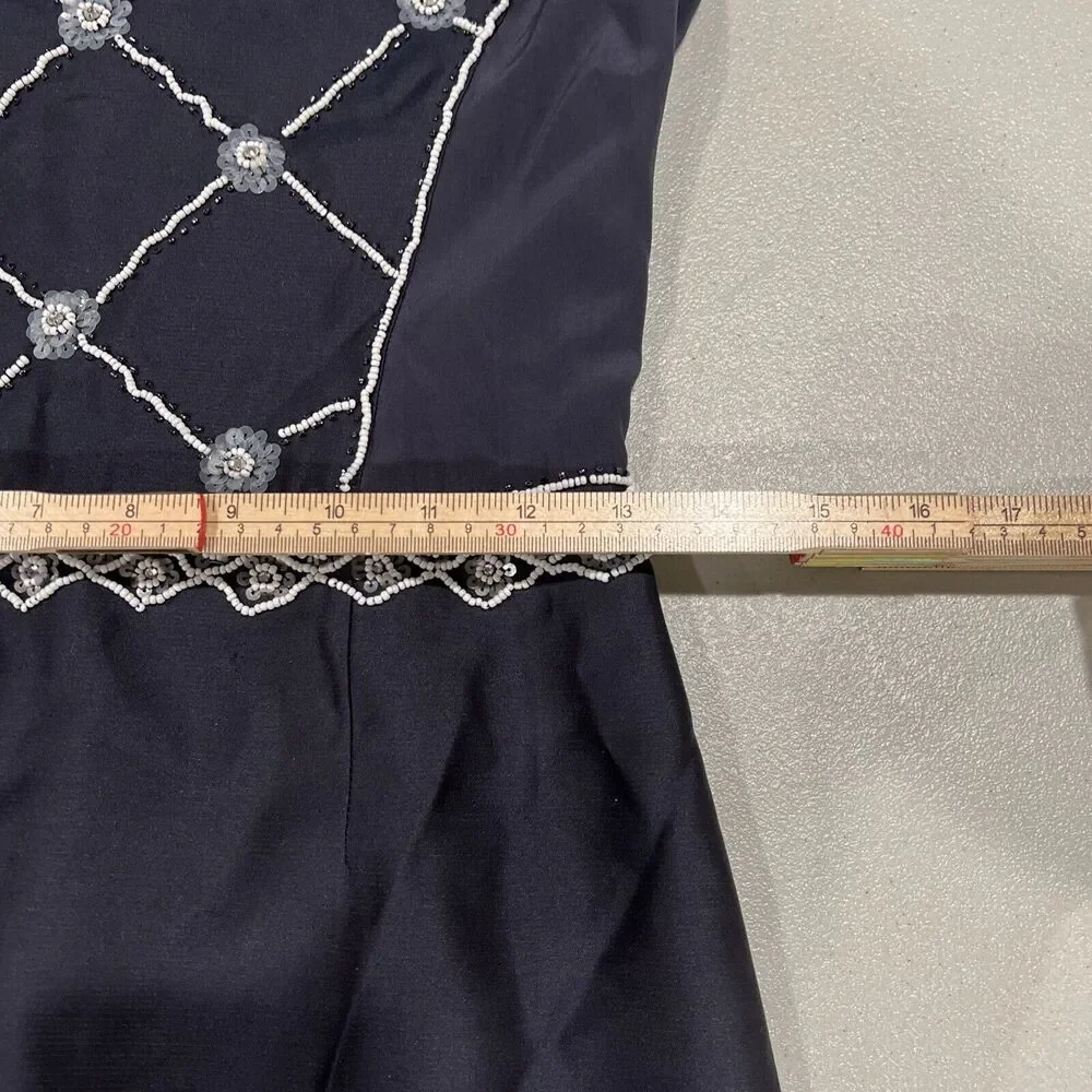 Tory Burch Dress Women 2 Blue‎ Beaded needs repair